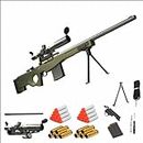 AWM Shell Ejection Toy Rifle Soft Foam Bullet Pistol Sniper 43in (Green) Long Range Shooting Toy Guns Suitable for Children Aged 6 Years and Older - The New One