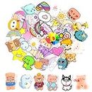 Lestp 52pcs Cute Pins for Backpacks Kawaii Acrylic Aesthetic Brooch Bear Unicorn Cartoon Backpack Accessories Funny Decorative Pins for Women Teen Girl Clothing Crafts