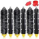 QAQGEAR Bristle & Flexible Beater Brush Replacement Parts for iRobot Roomba 600 700 Series 614 620 630 635 640 645 650 655 660 675 680 690 695 760 770 780 Vacuum Cleaner (3 Set)