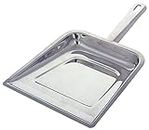 Khubinath Stainless Steel Dustpan, Supdi Space Saving Dust and Debris Cleaning Tool Ideal for Home and Commercial Use, Silver (1)