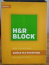 New Sealed 2016 H&R BLOCK Basic Tax Software Simple Tax Situations