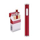 USB Electric Cigarette Lighter Mini Protable Rechargeable Windproof Flameless No Gas Lighter (Red)