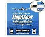 FlightGear Flight Simulator 2022 X Flight Sim Plane & Helicopter Professional Simulator USB Including 600+ Aircraft & 20,000 Real World Airports Compatible with Microsoft Windows 11 10 8.1 8 7 Vista PC