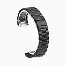 Moto 360 2 Watch Band (2nd Gen, 46mm 2015), EAGWELL Stainless Steel Watch Strap Adjustbable Bracelet Band for Motorola Moto 360 2 46mm Smart Watch (Men's 46mm - Black)