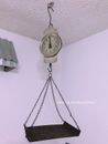 NWT Farmhouse Vintage Inspired Hanging Scale with Glass Top