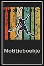 Tennis Notitieboekje: Blanco boek met gestippelde pagina's voor ideeën en gedachten, als schetsboek of tekenboek in compact formaat