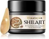 Shilajit-Himalayano-Puro-Organica, 50g-Shilajit-Organico con 85+ Oligominerali e Acido Fulvico, Shilajit Organico Naturale di Potenza
