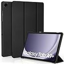 EasyAcc Hülle für Samsung Galaxy Tab A9+/ A9 Plus 11 Zoll 2023 SM-X210/ X215/ X216, Schutzhülle Ultradünne PU Leder mit Standfunktion und Auto Wachen/Schlafen Hülle Case, Schwarz