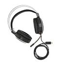 Gaming Headset, Exquisite Cool Microphone Headset Fashionable Soft Durable for Women for Listening to Music for Computer Game Hardware for Men(Black)