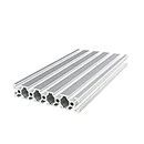 Coavoo 1 Pack 20100 T Slot Silver Aluminum Extrusion 43.31 inch/ 1100mm Length, Extruded Aluminum 20mm x 100mm 20 Series T Type Profiles Anodized European Standard Linear Rail Frame 1Pcs