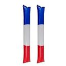Generic Thicken Bam Bam Thunder Sticks 2024 France, Cheering Team Spirit Boom Sticks, Long Balloon Inflating Cheer Rod, Inflatable Cheerleading Stick for Sporting Events Dance Party(2pcs)
