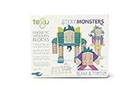 Tegu Sticky Monsters BEANS & TUMTUM Magnetisches Holzblock-Set - 30 Stück