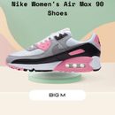 Nike Shoes | Nike Women's Air Max 90 Shoes Black Pink Color Sneakers For Girls New Hot Deal | Color: Black/Pink | Size: Various