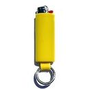 Lighter Locators - Lighter Holder Keychain with Spring Clip | 16 Colors | Lighter Case for BIC Lighters | Lighter Keychain Accessories | Lighter Not Included (Yellow)
