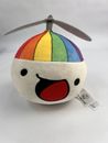 NWOT 7" The Odd 1s Out Plooosh Head Plush Stuffed Rainbow Propeller Beanie Hat