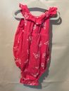 Baby Girl Toddler Clothes Dress 12-18M Months Old Navy pink butterflies bodysuit