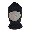 Zacharias Men's Reversible Monkey Cap Black and Grey Free Size Pack of 1