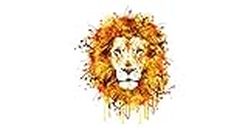 DivineDesigns™ Lion Face Sticker | Wall Sticker for Living Room/Bedroom/Office and All Decorative Stickers