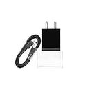 Mi 5V Charger|10W Wall Charger with USB Cable|Compatible for Mobile, Headphones, TWS, Game Console, Power Banks|Fast Charging + Quick Data Transfer+BIS Certified|(Adapter+USB to Micro USB Cable)-Black