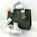 New Michael Kors Bag Chantal XS Crossbody Croc Embossed Amazon Green Leather B2K