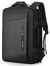MARK RYDEN Laptop Backpack, Expandable 23L-40L Travel Backpack Cabin Size, Business Backpack Men with USB Charging Port Fit 17.3 Laptop-YKK Zip