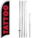 Tattoo - Windless Feather Swooper Flag Kit 15' Banner Sign kb-h