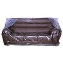 Wowfit Furniture Cover – Dust-Proof Moving Bag for Sofa, Moving Boxes – Clear & Odorless Plastic Bag for Moving – 4mil Thick Sofa Cover – 92W x 42D x 62/41H Inches