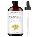 Majestic Pure Frankincense Essential Oil | 100% Pure & Natural Organic Frankincense Essential Oil for Skin, Massage Therapy, Aromatherapy & Essential Oil for Diffuser | 4Fl. Oz