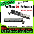 For iphone 5S Clean Icloud Motherboard Original Unlock Mainboard With/No Touch ID For iphone 5S