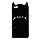 Dgeot Ear Kitty Case Cover Compatible with Apple iPhone 6S Plus -Mustache Meow Soft Silicone Cute Cartoon Cat Ear Kitty Back Cover Compatible with Apple iPhone 6S Plus (Black Frame)