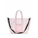 Victoria's Secret Stripe Weekender Tote Bag, Pink White Black, L