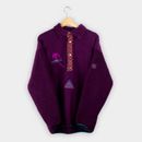 vintage Helly Hansen Fleece Pullover Veste Violet Bourgogne Logo Homme S -...