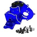 Aluminum Gearbox/Transmission Case with Motor Plate & Arm Mounts Upgrade Parts Fit for 1/10 Traxxas 2WD Slash/VXL Rustler/VXL Stampede/VXL Bandit/VXL Bigfoot RC Car, Replace of 3691/A(Blue)