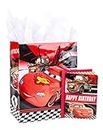 Hallmark Large Birthday Gift Bag with Card and Tissue Paper (Cars)