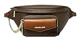 Michael Kors Women Maisie Large 2 In 1 Waistpack Fanny Pack Belt Bag, Brown, Belt Bag Sling Pack