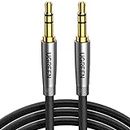UGREEN 3.5mm Audio Cable Nylon Braided Aux Cord Male to Male Stereo Hi-Fi Sound Auxiliary Audio Cable for Headphones Car Home Stereos Speakers Tablets iPhone iPad iPod Echo More 1M