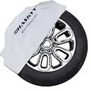 Reifentaschen Reifenhüllen Lagerung 4er-Set bis 22-Zoll I Premium Reifenschutz Hüllen Set Reifen Aufbewahrung Satz, Transport und Lagerung - Weiss