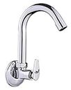 Jagger PAN Kitchen Sink Cocke Taps for Kitchen Sink/Kitchen Basin/Home, Features:- Wall Mounted, 360 Degree Rotating Spout, Quarter Turn &Foam Flow (with Wall Flange & Teflon Tape) (PAN)