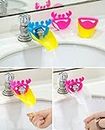 SYGA 2 Piece Plastic Faucet Sink Handle Extender for Children-Baby Bathroom Accessory, Excellent Hand Washing Guide, Multicolor