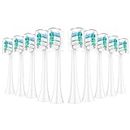 Replacement Toothbrush Heads Compatible with Philips Sonicare：10 Pack Soft Replacement Electric Brush Head Compatible with Phillips Sonicare Plaque Control Snap-on