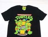 Camiseta Teenage Mutant Ninja Turtles TMNT Group negra mercancía años 90