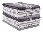 Kaf Home Soho Kitchen Dish Towel Set Of 10 | 18 X 28 Inch Tea Towels | Soft And