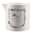 MELONY Massage Oil Candle, Moisturizing, Body Oil Candle, Natural Soybeans, 8.1 oz, Amber Vanilla