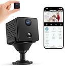 Mini Spy Hidden Camera | Free Cloud&SD Card Storage | Smallest 4K HD Wifi Indoor Camera for Home Security | Day and Night Video, Motion Detection | 3000mAH Battery | Come with 32GB Memory Card