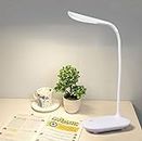 Gesto Battery Operated Table Lamp for Study Led Light, Touch Control Eye Caring, Desk Lamp for Work from Home, Portable Reading Light (Assorted Color, Plastic, Pack of 1)