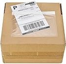 9527 Product 7.5" x 5.5" Clear Adhesive Top Loading Packing List/Shipping Label Envelopes (100 Pack)