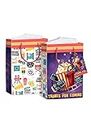 Pack of 10 Movie theme Birthday Return Gift Paper Bags|Made in India|Movie theme carry bag (9x6x2.8 inch)