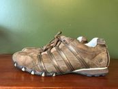 Skechers Sneakers Brown Suede Leather Bronze Women’s Sz 9 Athletic Casual Shoes