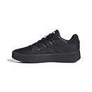 adidas Women's Court Platform Sneaker, Core Black Core Black Ftwr White, 5 UK