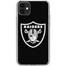 Skinit Clear Phone Case Compatible with iPhone 11 - Officially Licensed NFL Las Vegas Raiders Large Logo Design